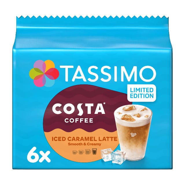 TASSIMO Costa Iced Caramel Latte pods
