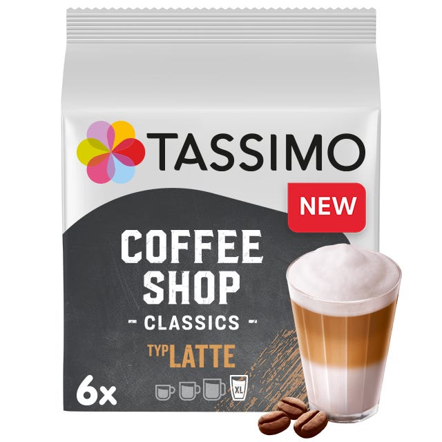 Tassimo coffee latte top