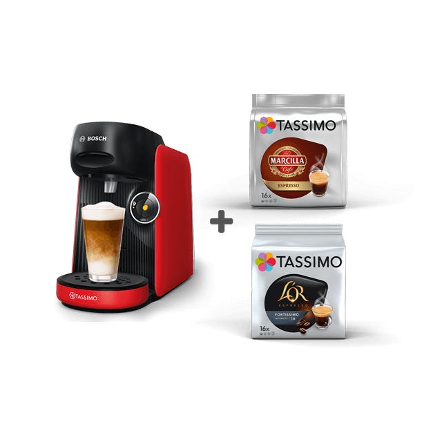 TASSIMO Finesse Roja + 2 Paquetes 49€ 
