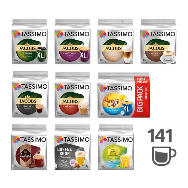 TASSIMO Vielfaltspaket - 10 Packungen 