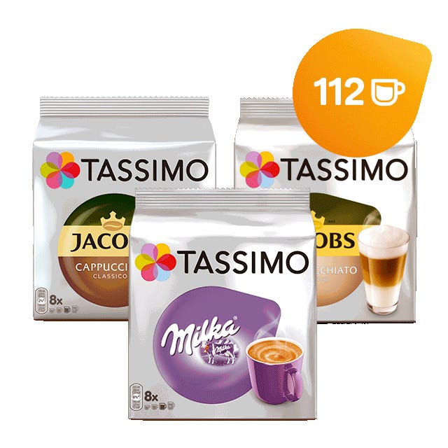 TASSIMO Le meilleur du café latte - 10 paquets 
