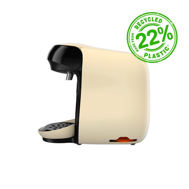 Happy Friendly Crème - Cafetière à dosettes