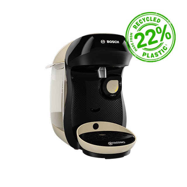 Happy Friendly Crème - Cafetière à dosettes