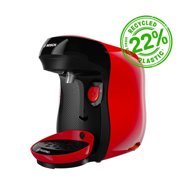 Happy Friendly Rouge - Cafetière à dosettes