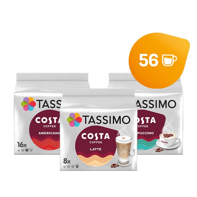 Tassimo Costa Coffee Best Sellers Bundle 