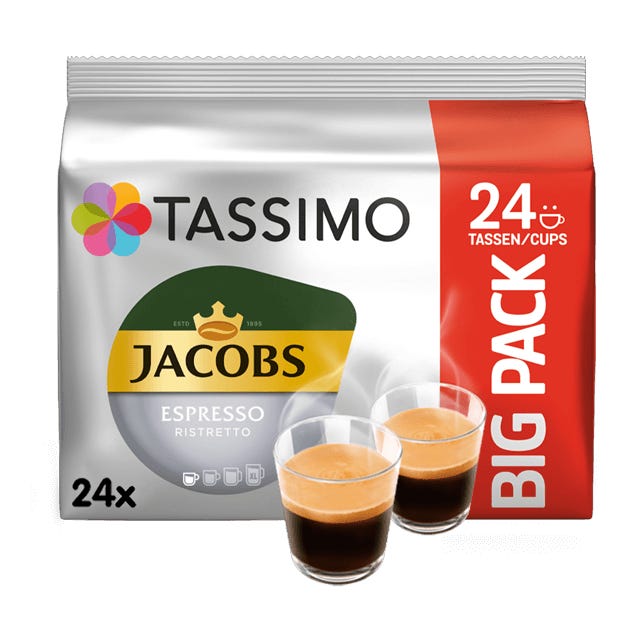 TASSIMO JACOBS Espresso Ristretto XL pods