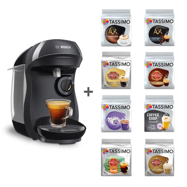 TASSIMO REGALO Happy Negra al comprar lote 10 packs 49€ 