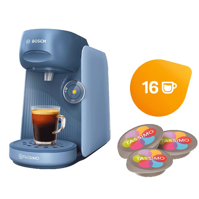 TASSIMO Finesse blau + 2 Pack GRATIS 