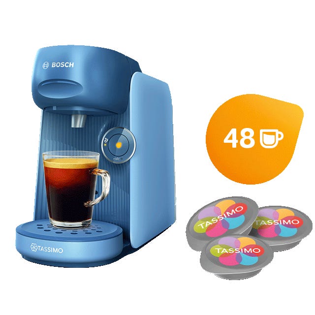 TASSIMO Finesse Blue with Winter Variety drinks bundle 