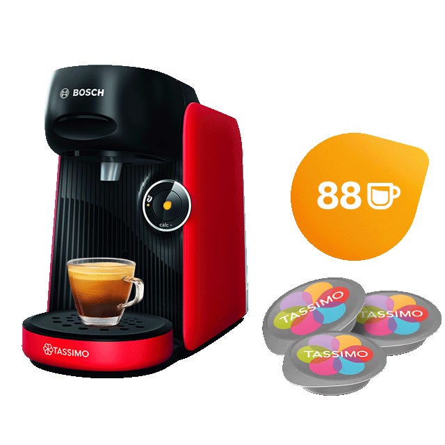 TASSIMO Finesse Friendly Rouge + 6 packs = 89€ 