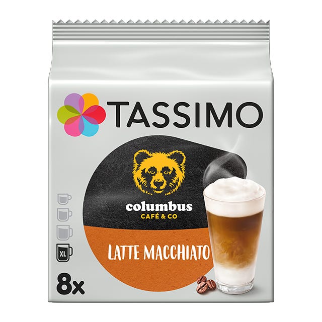 TASSIMO Columbus Latte Macchiato dosettes