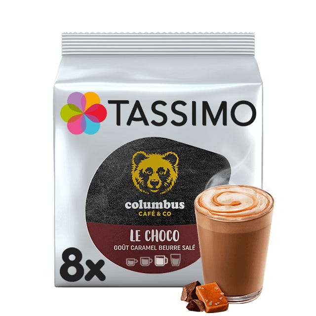 TASSIMO Columbus Le Choco Caramel Beurre Salé dosettes