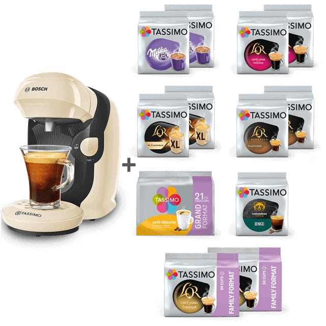 TASSIMO 12 paquets achetés = STYLE Vanille Offerte  