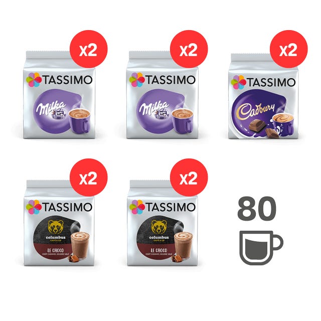 TASSIMO Pack Chocolats - 3 Variétés - 10 Paquets  