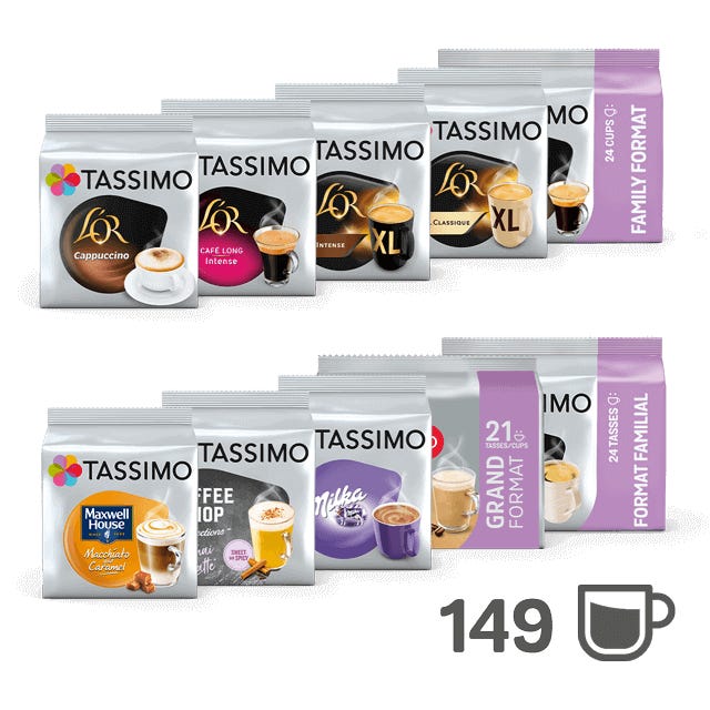  Tassimo Dosette Café - L'OR Petit Déjeuner Classic - 24  boissons (24 Tdiscs) cafe l'or classic breakfast family pack