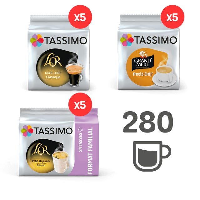 Maxi Pack Petit-Dejeuner, TASSIMO