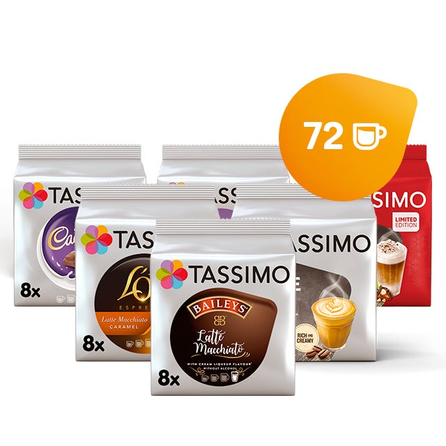 TASSIMO Lote de cafés y bebidas exclusivas online 