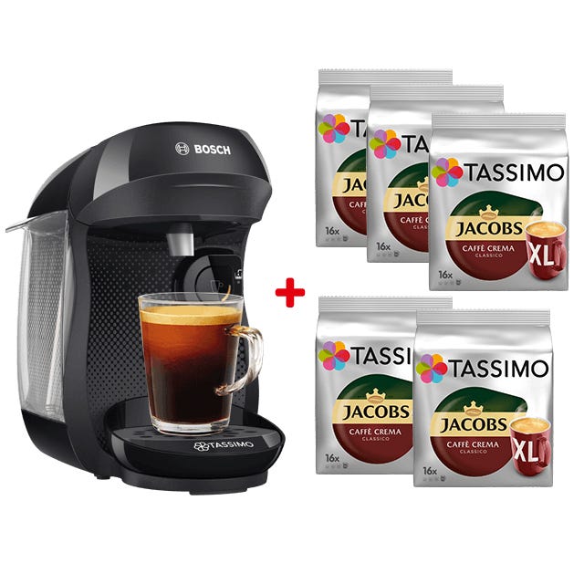 TASSIMO Happy creme + 5x Caffè Crema Classico XL 