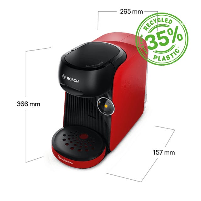 Finesse Friendly Black-Red - Coffee pod machine