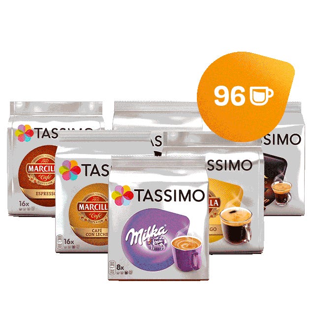 CAFE TASSIMO MARCILLA LECHE 16 CAPSULAS