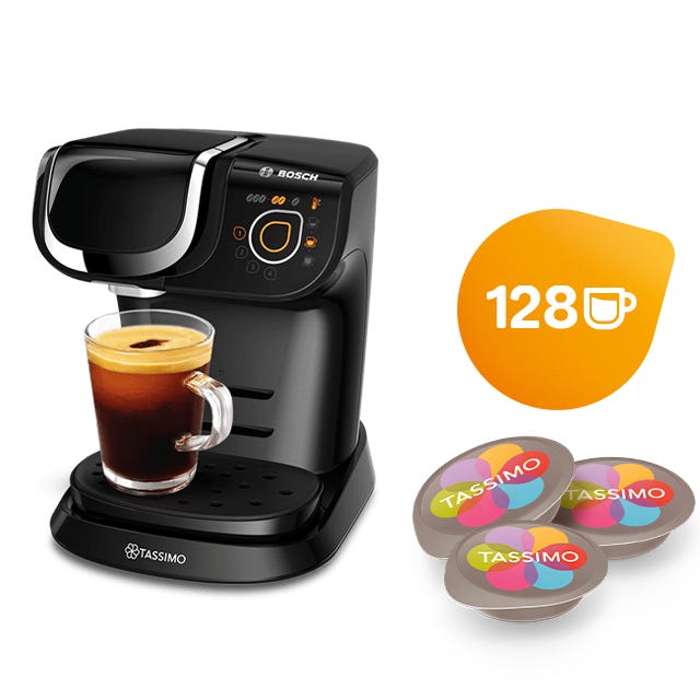 TASSIMO My Way Black with 12 Pack Variety drinks bundle 