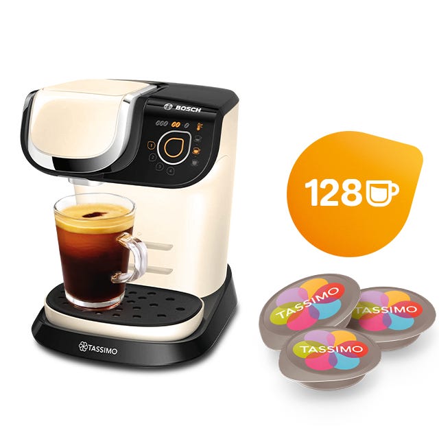 TASSIMO My Way Cream + 12 packs 