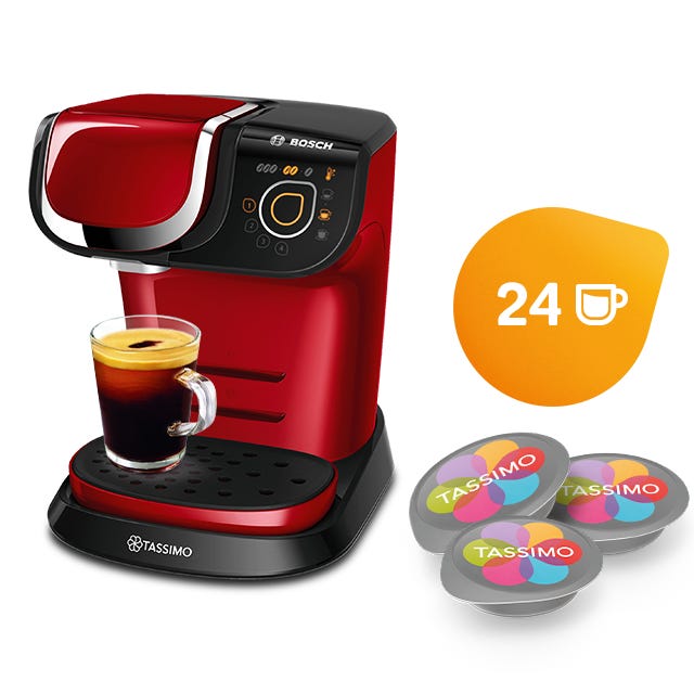 Cafetera My Way Roja & 2 packs top ventas