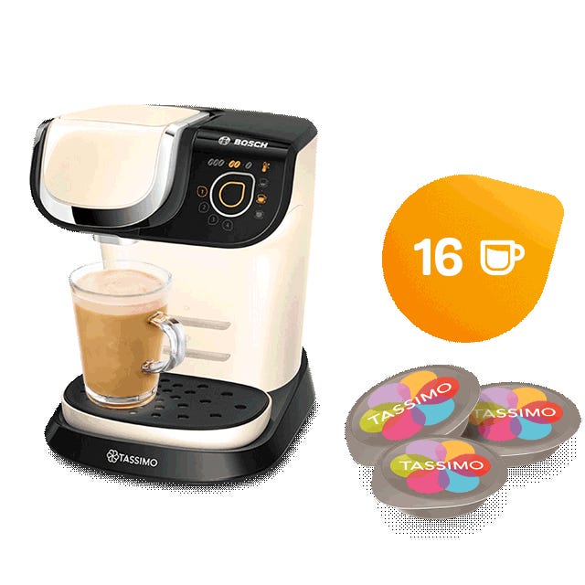 Bosch Tassimo My Way TAS6002GB Coffee Machine, 1500 watts, 1.2