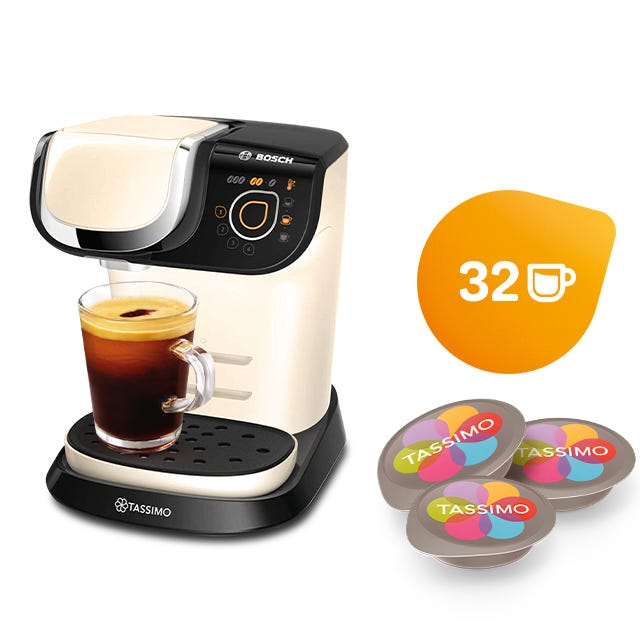 My Way Cream Coffee Starter Bundle TASSIMO