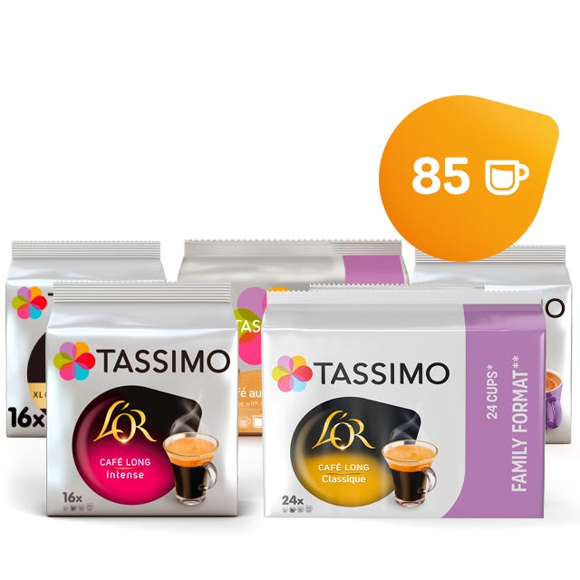 TASSIMO Assortiment Café - Favoris - 5 packs 