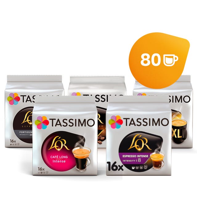 TASSIMO Assortiment Café - Intense - 5 packs 