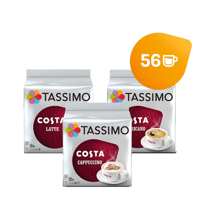 Tassimo costa cappuccino store pods
