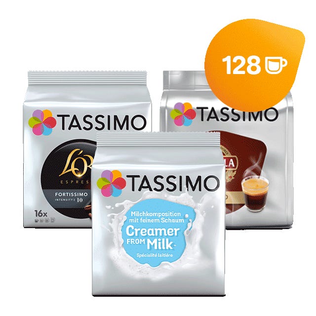 Tassimo Cápsulas de Leche Creamer from Milk  80 Cápsulas Compatibles con  Cafetera Tassimo - 5PACK -  Exclusive : : Alimentación y  bebidas