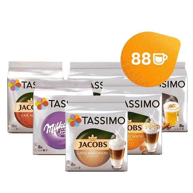 TASSIMO 8 Süße Sorten - 10 Packungen 