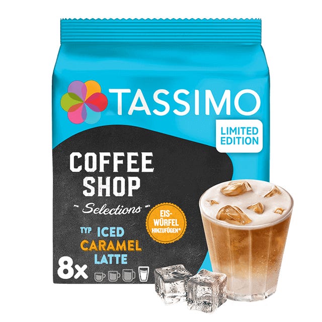 tennis Begin gekruld TASSIMO Iced Caramel Latte| T DISCs für 8 Iced Caramel Latte | 4,19 €