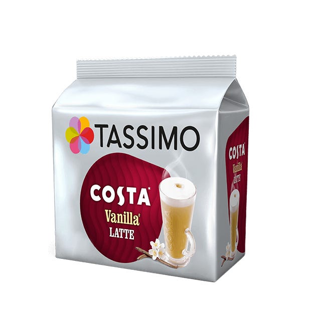 Costa Vanilla Latte pods TASSIMO Costa Latte T DISCs 3.49