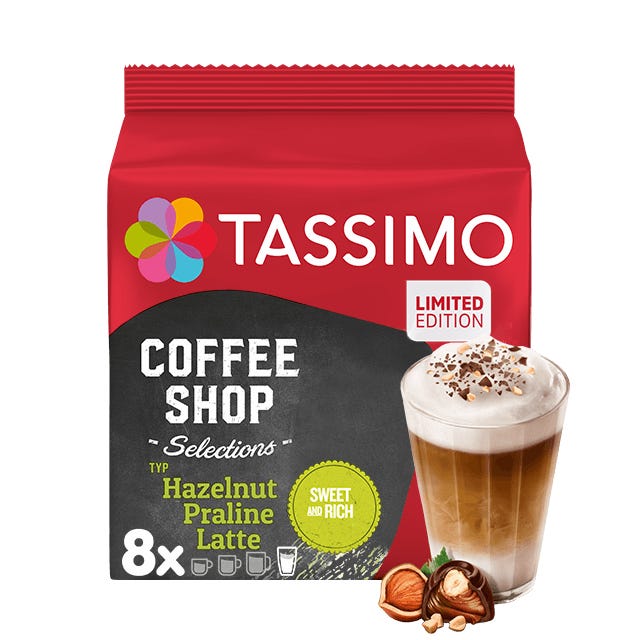 TASSIMO Hazelnut Praline Latte Kapseln