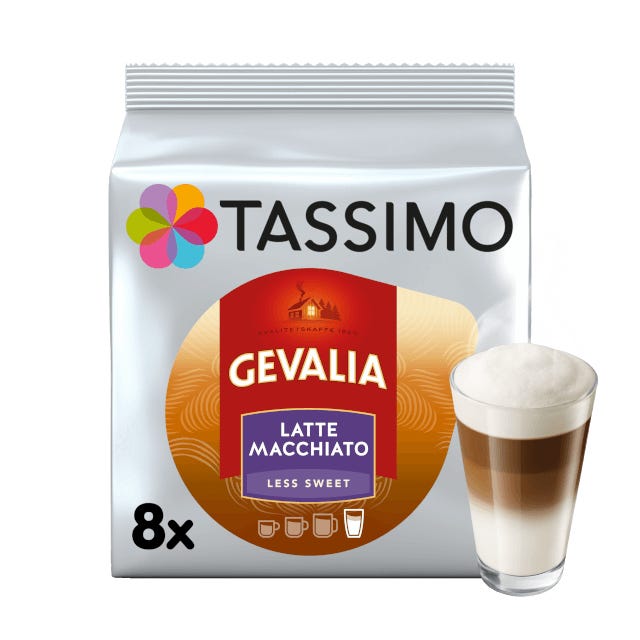 TASSIMO Gevalia Latte Macchiato weniger süß Kapseln