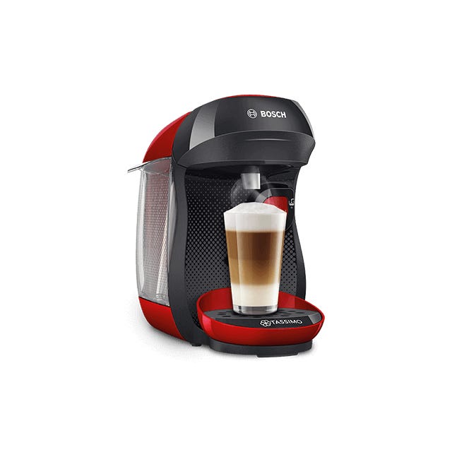 Tassimo coffee store machine red