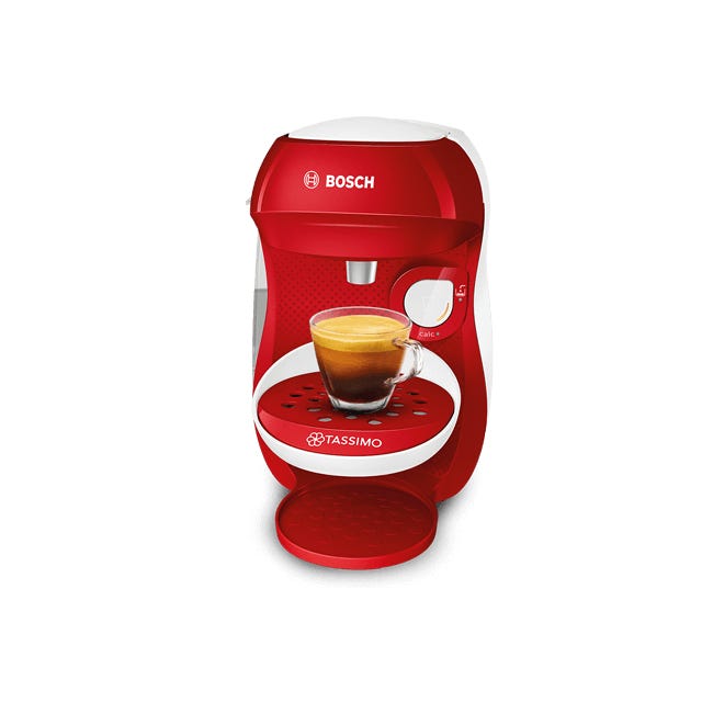 Happy - red & white Kaffeemaschine