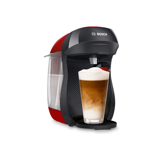 Happy schwarz & rot - Kaffeemaschine