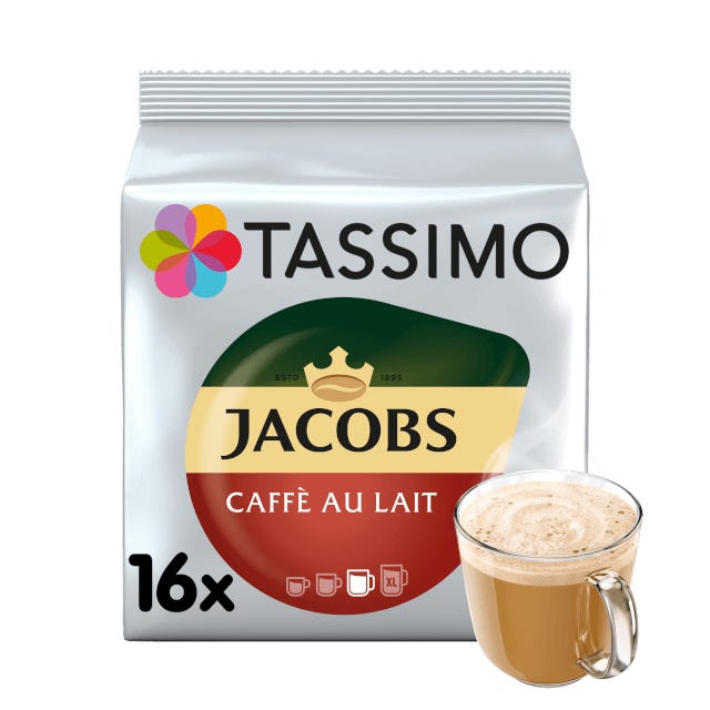 TASSIMO Jacobs Café Au Lait Pods