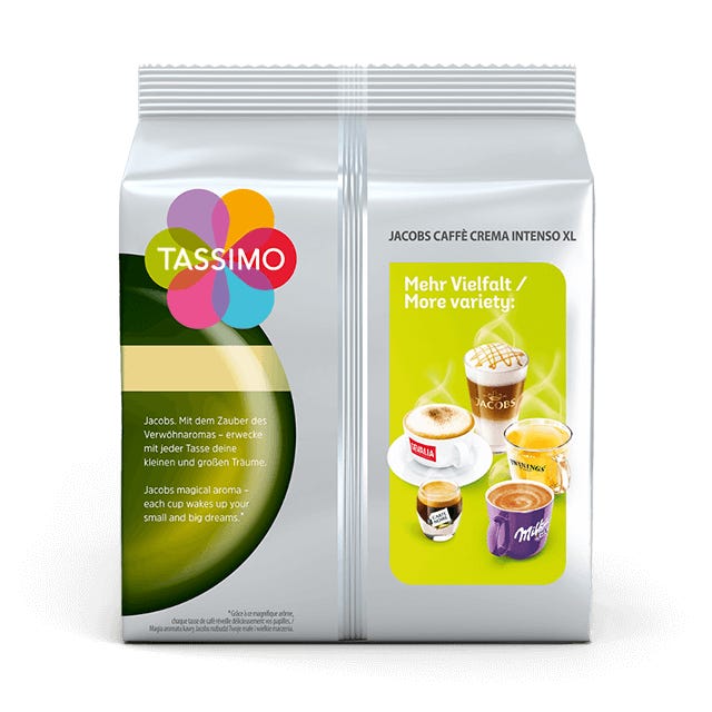 TASSIMO Jacobs Caffè Crema Intenso XL Pods Back