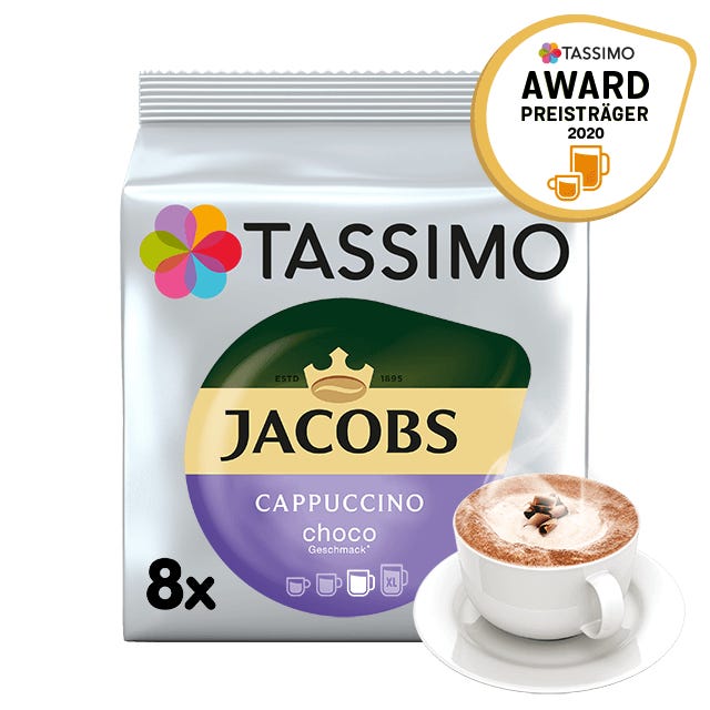 TASSIMO Jacobs Cappuccino mit Choco-Geschmack Kapseln