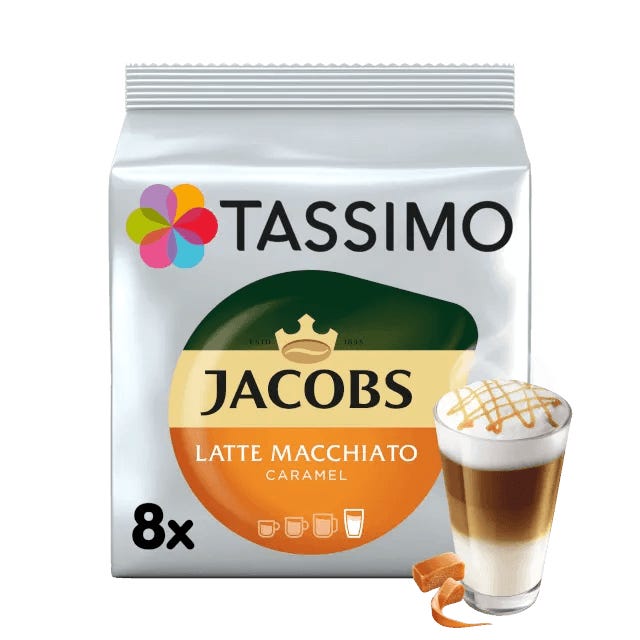 TASSIMO Jacobs Latte Macchiato Caramel Pods