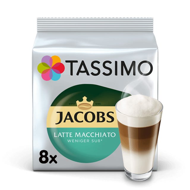 TASSIMO Jacobs Typ Latte Macchiato Weniger Süß Kapseln