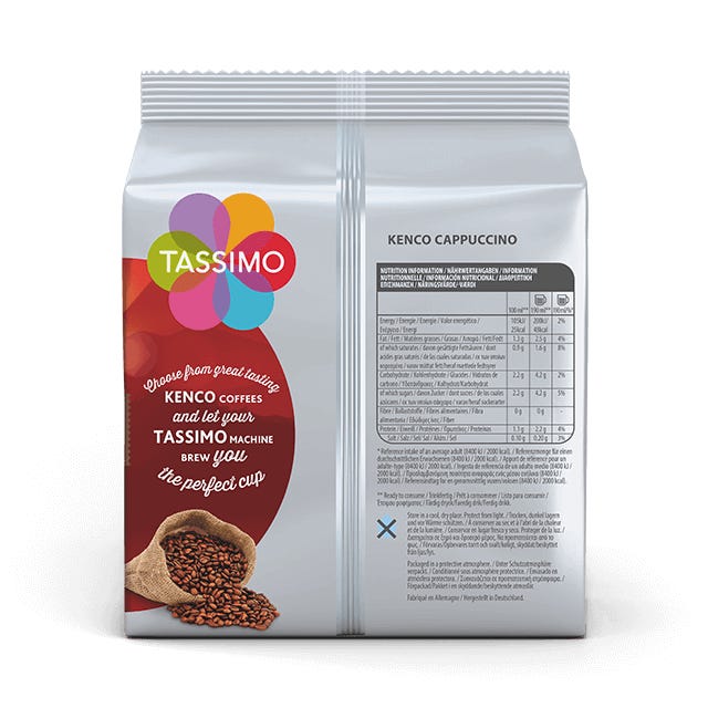 TASSIMO Kenco Cappuccino Pods Back