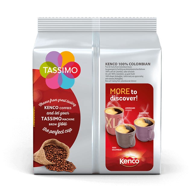 TASSIMO Kenco Colombian Pods Back