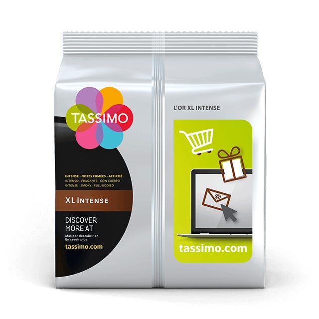 Comprar cápsulas de café L'OR XL Intense, TASSIMO