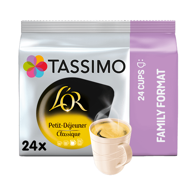 Café dosette Petit Déjeuner classique, L'Or Tassimo (x 24)